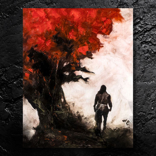 A Deep Breath - about helping yourself - 11x14, 11x17 Print