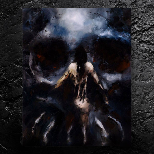 Darkness Calls - about hiding in the darkness - 11x14, 11x17 Print