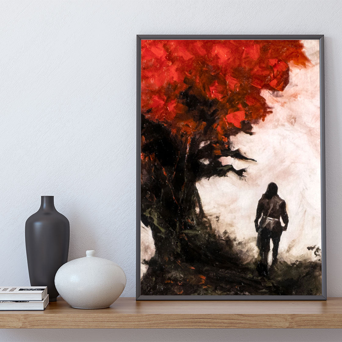 A Deep Breath - about helping yourself - 11x14, 11x17 Print