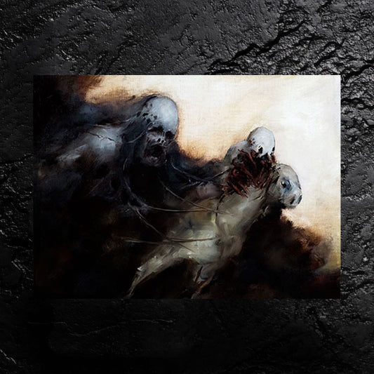 Always Running - about racing from fear - 11x14, 11x17 Print