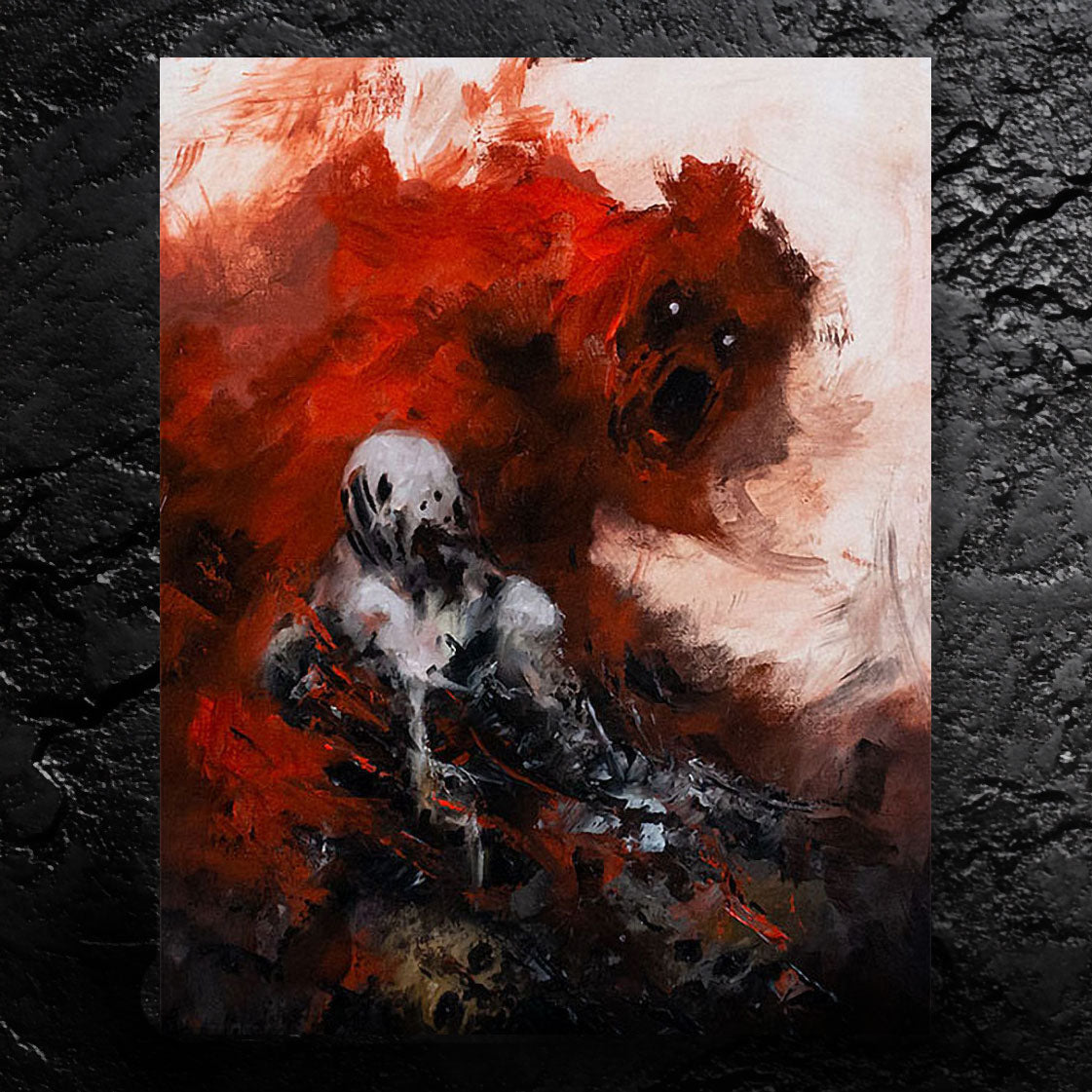 Dark Voices - about listening to lies we tell ourselves - 11x14, 11x17 Print