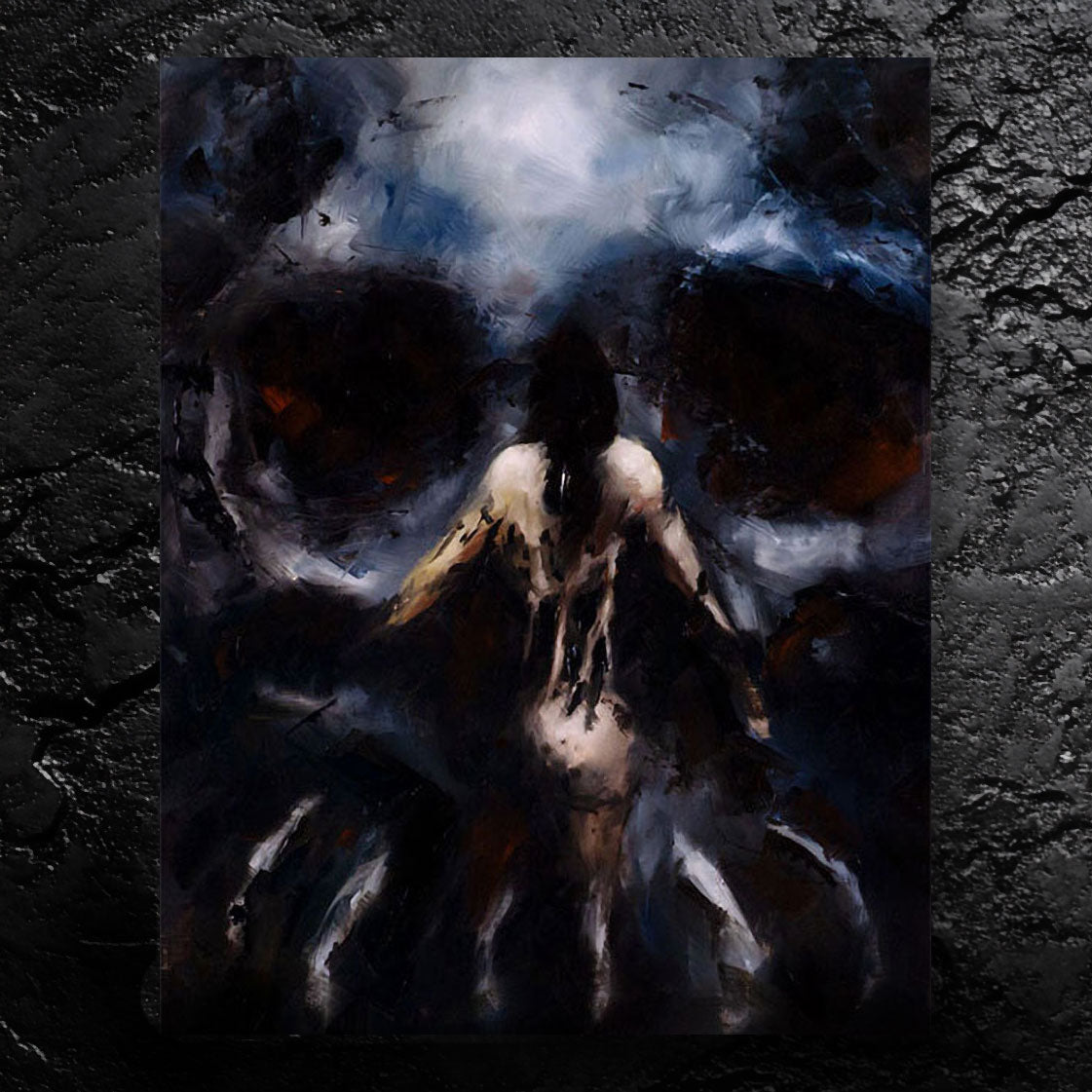 Darkness Calls - about hiding in the darkness - 11x14, 11x17  Print