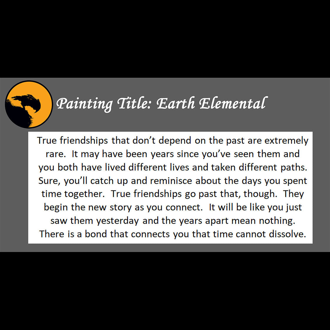 Earth Elemental - about true friendship - 11x14, 11x17 Print