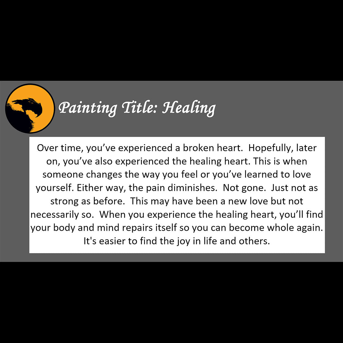 Healing - about dealing with heartbreak - 11x14, 11x17 Print