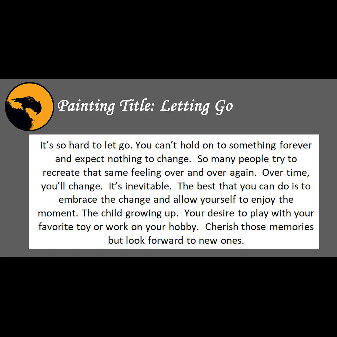 Letting Go - about enjoying change - 11x14, 11x17 Print
