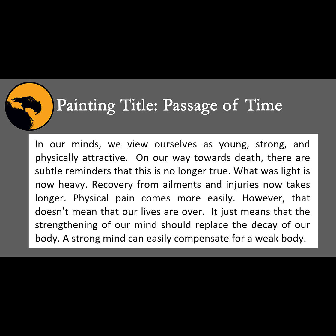 Passage of Time - about growing old - 11x14, 11x17 Print