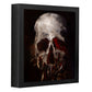 Skull Painting #4 - 8 x 10 Original Framed Oil Painting
