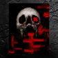 Skull Painting #5 - 8 x 10 Original Framed Oil Painting