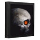 Skull Painting #8 - 8 x 10 Original Framed Oil Painting