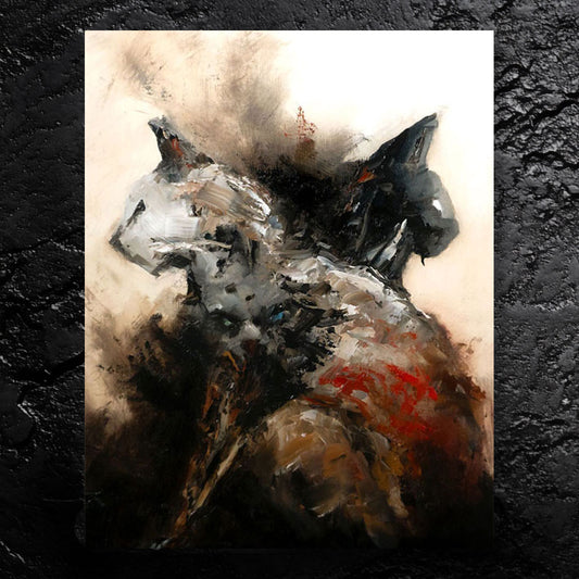 Three Worlds - about work-life balance - 11x14, 11x17 Print