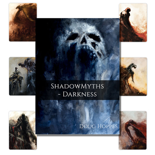 Darkness Deck with Softcover Guide Book Used for Oracle Reading, Dungeons and Dragons and Story Ideas