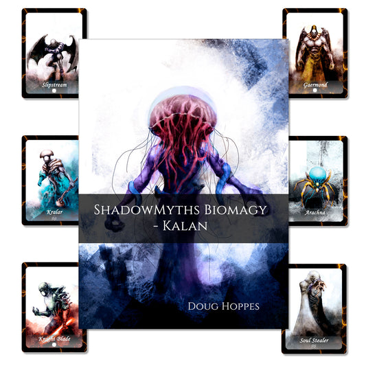 Kalan Deck of 35 Monster Cards and Softcover Guide Book used in DnD and Writing