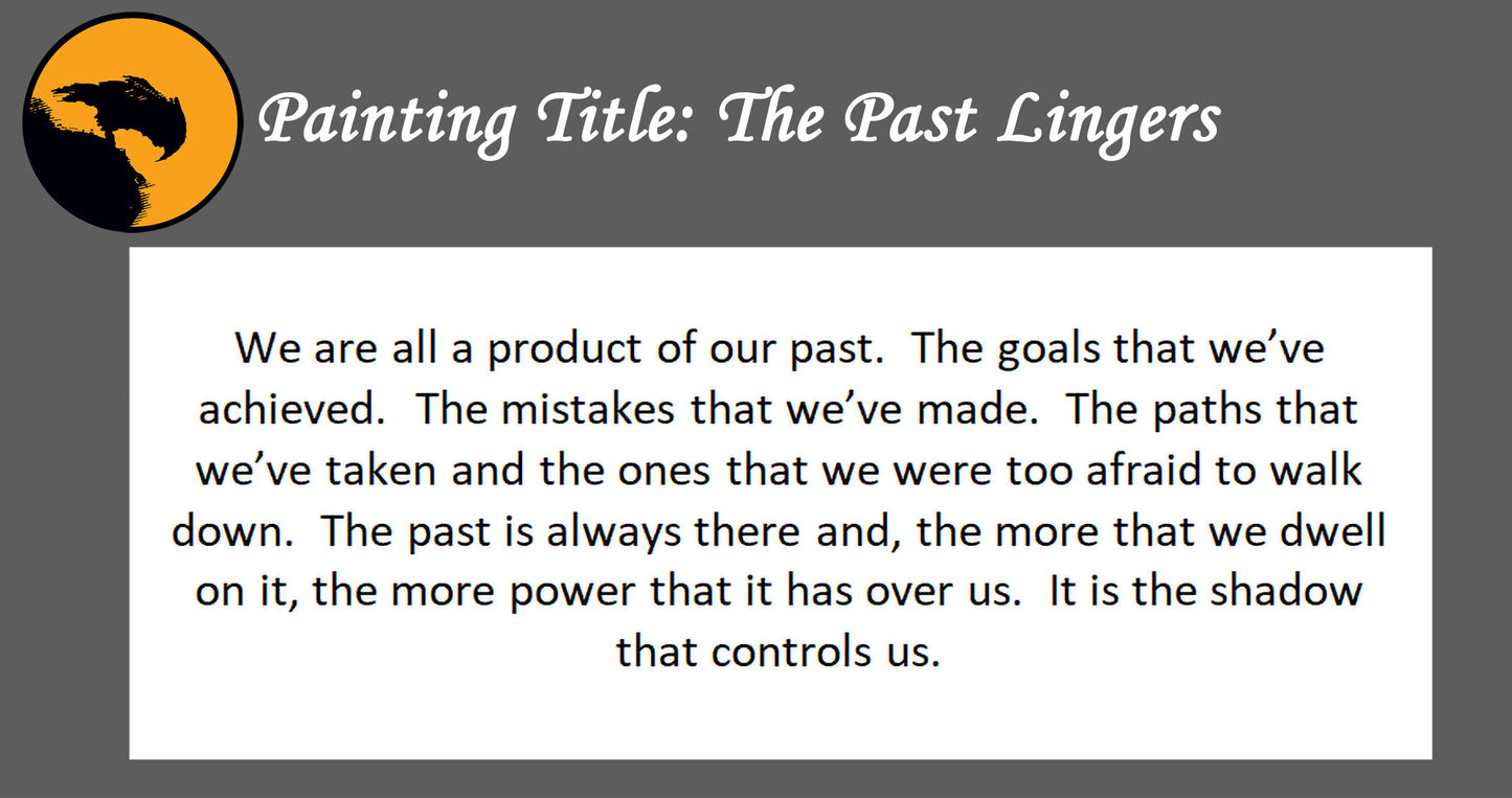 The Past Lingers - about being a product of our past - 18 x 24 Canvas Print