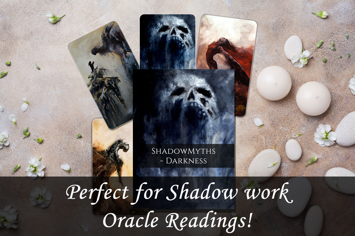 Darkness Deck with Downloadable Content Used for Oracle Reading, Dungeons and Dragons and Story Ideas