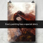 The Past Lingers - about being a product of our past - 18 x 24 Canvas Print