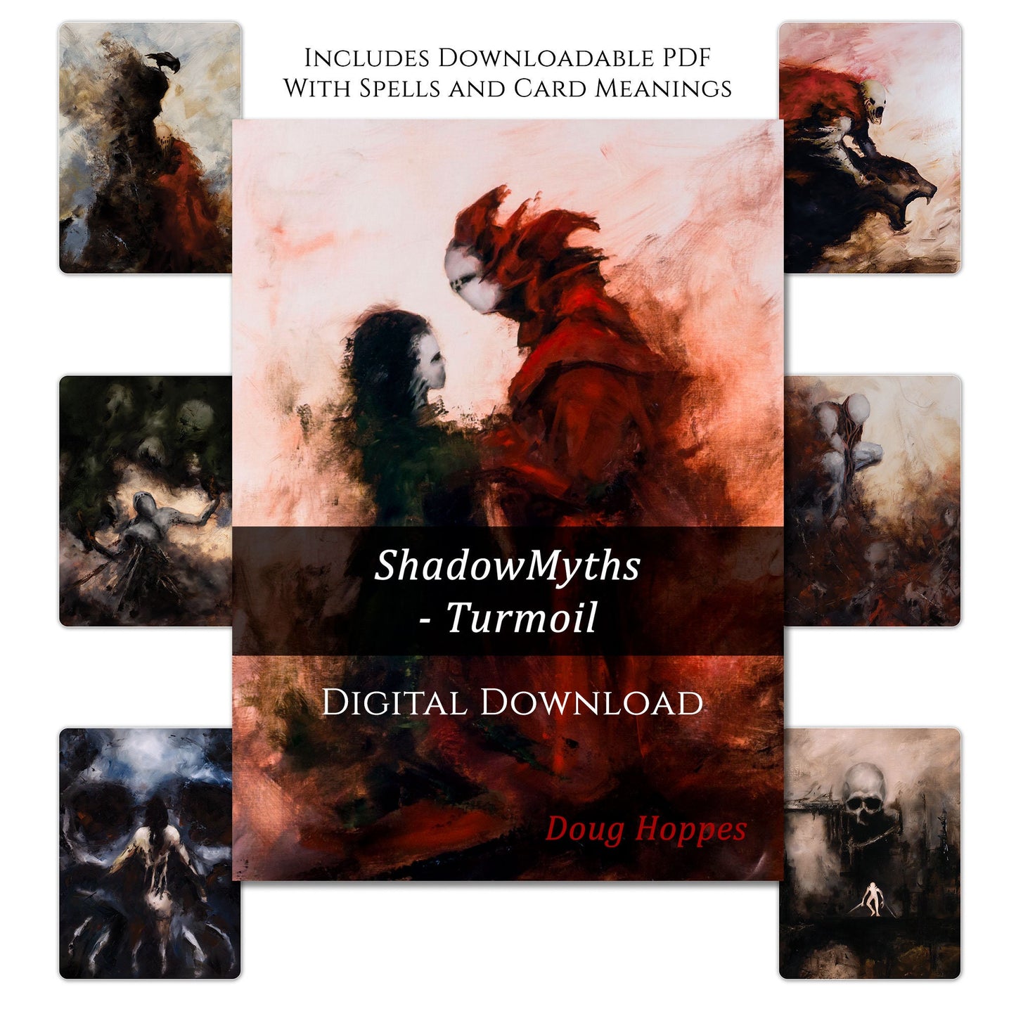 Turmoil Deck with Downloadable Content Used for Oracle Reading, Dungeons and Dragons and Story Ideas
